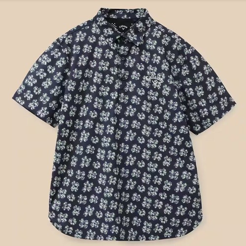Callaway Men Flower Print Polo Shirt (Navy) - Leonian Malaysia
