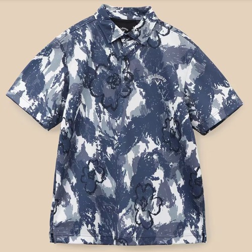 Callaway Men Digital Flower Print Polo Shirt (Navy) - Leonian Malaysia